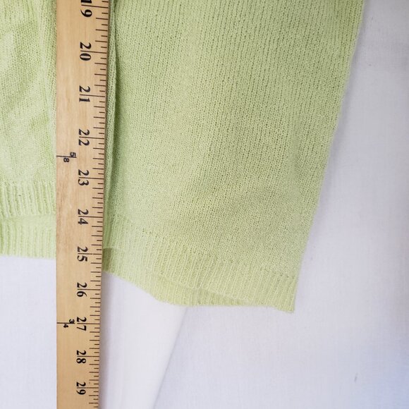 Carolyn Taylor Woman Light Green Collar V Neck Short Sleeve Shirt Blouse Size 2X - Picture 6 of 10